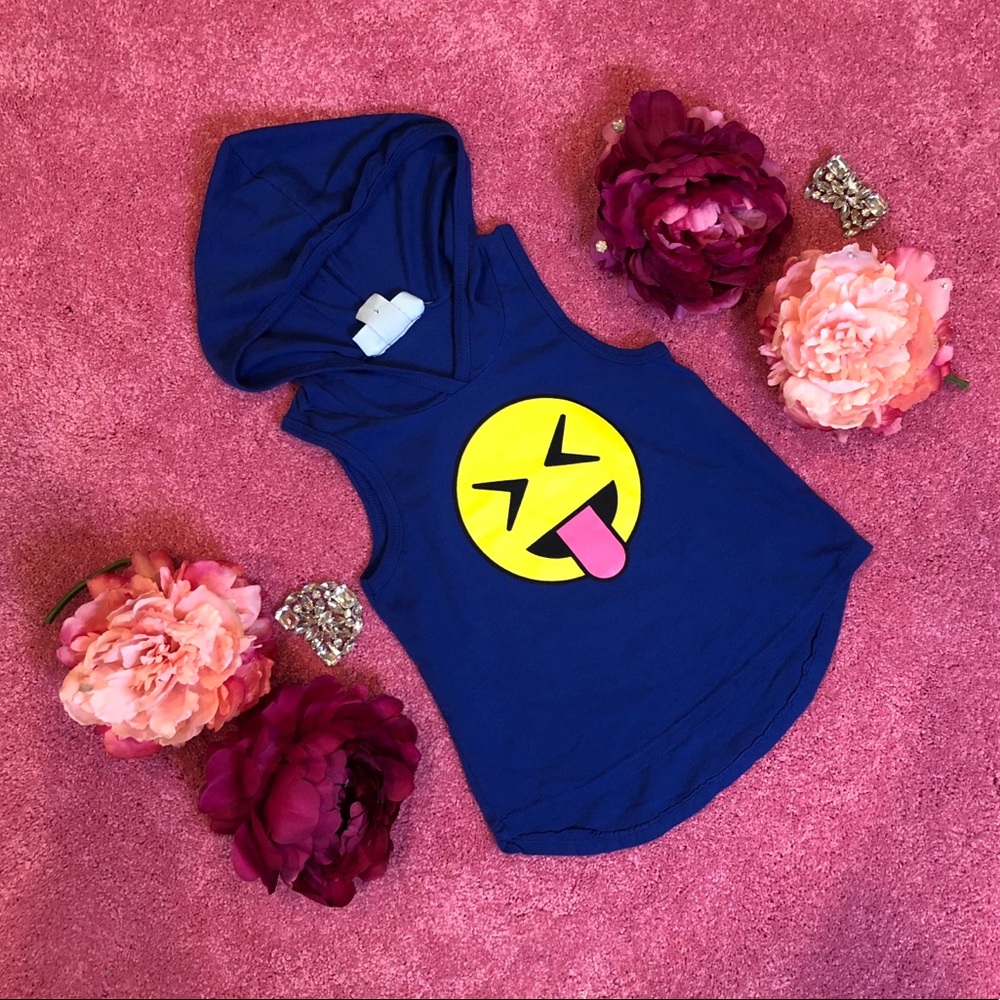 😝Bottlecapps Hooded Emoji Tank Child size 4